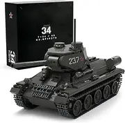 Nifeliz T34/85 Tank Building Set for Adults, Army Model to Build and Display，WW2 Model Tank for Military Fans，Collectible Gifts(818 PCS, NF10270)
