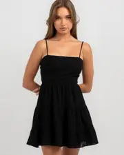 [Mooloola] Mooloola Women's Tabetha Dress in Black Size 8 8 Black