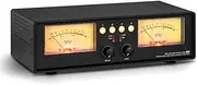 Snblzhef MIC+LINE Analog Dual VU Meter Sound Level DB Panel Display 4-Way Audio Splitter Switcher Box Music Spectrum Visualizer