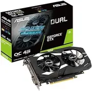 ASUS GeForce GTX 1650 Overclocked 4GB Dual-Fan Edition VR Ready HDMI DP 1.4 DVI Graphics Card (Dual-GTX1650-O4G)