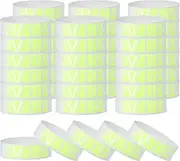 uxcell VIP Paper Wristbands for Events, 600 Pack Neon Party Wrist Bands, Colored Waterproof Concert Identification Wristbands Hand Bands for Bar Entrance Admission Lime Green