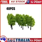 40Pcs Model Trees Train Railroad Diorama Wargame Scenery Scale 1:100 New Parts