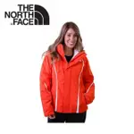 【THE NORTH FACE】女 HV HEATSEEKER 兩件式外套《橙》A7HX-D1T/防水/透氣/滑雪外套(悠遊山水)