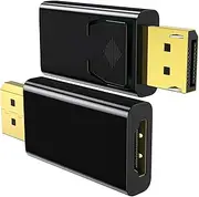 DisplayPort to HDMI Adapter,1080p Uni-Directional Display Port DP to HDMI Passive Adapter Compatible for HP, HDTV, AMD, NVIDIA,Dell, GPU,Projector, PC,Desktop