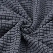 Stretch sofa cover slipcover couch cover with elastic bottom Dark gray 4 seat