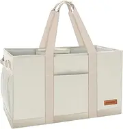 [MHOMER] Reusable Grocery Bags - Waterproof Large Tote Bag Foldable Shopping Bags Webbing is Thickened.