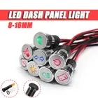 New 8-16mm LED Dash Panel Warning Pilot Light Indicator Lamp Car Van Boat 12-36V