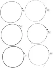 COOPHYA Electric Guitar Strings 6 Pack Metal Strings for Acoustic Guitar Durable Comfortable to Play