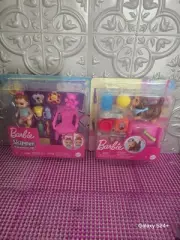 Barbie Skipper Babysitters Inc First Tooth and Puppy Wagging Tail Playset Bundle
