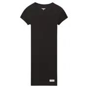 [Bodywear by Alexander Wang] 羅紋棉質短袖圓領連身裙