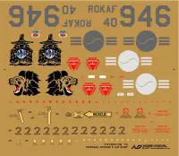 在飛比找Yahoo!奇摩拍賣優惠-132飛機 ROKAF F-4D 2007 貼紙[hobby