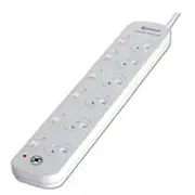 Sansai 6 Outlet Power Board with Individual Switches