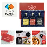 Barrel Aged Balsamic Vinegar Of Modena Tasting Gift Box Assortment Of Via Fa...