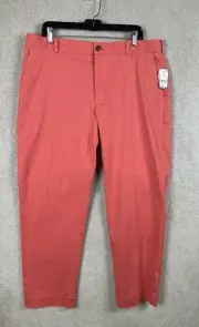 Brooks Brothers Pants Mens 38x30 Salmon Orange Clark Fit Khaki Chino NWT