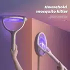 Bug Zapper Electric Fly Swatter Racket Rechargeable Fruit Fly Trap Indoor