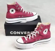 Converse Womens Chuck Taylor All Star Lift Platform Berry Size 9.5 (A05471F) New