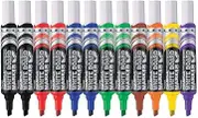 Pentel Maxiflo Whiteboard Marker Chisel Point 3-7.0mm Nib Assorted Colours, Box of 12 Markers (MWL6-AST)