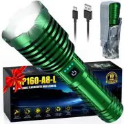 Rechargeable Flashlights 2400.000 High Lumens, Super Bright LED Flashlight Ba...