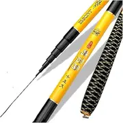 Fishing Pole Retractable Hand Pole, Stream Fishing Rods Carbon Fiber Telescopic Fishing Rod Portable Ultra-Light Hand Pole Carp Fishing Tackle (Color : 4.5 m, Size : A)