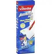 Vileda Floor Cleaning Mop Kit With 10 Wipes Orange and Lemon