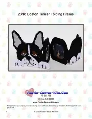 Boston Terrier Folding Frame-Plastic Canvas Pattern or Kit