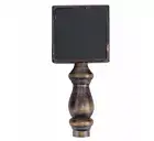Chalkboard Tap Handle - Oak Wood, Walnut Finish, for Kegerator & Home Bars