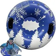 Snow Sledge - Winter Inflatable Tube, Snow Sled for Kids | Heavy Duty Snow Tube, Thickened Kids Sleds, Snow Tubes Sledge for Kids with Handles, Snow Sleds