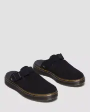 [NEW/BNIB] Dr Martens Black Carlson Suede Leather Slingback Slip On Mules US W8