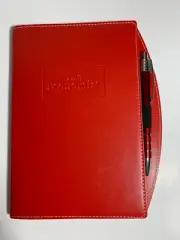 The Economist Lined Notebook Journal Notepad Pen Bookmark Red 8.5" x 7" NEW