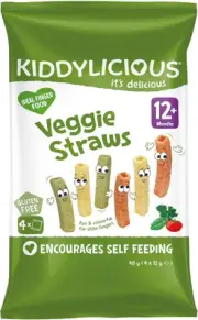 Kiddylicious Veggie Straws (4 X 12G)