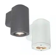 Glenelg Outdoor LED Fixed Wall Light in Charcoal or White