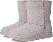 [UGG] Unisex Kids Classic II Shimmer Sky Fashion Boots, Pale Smoke Rainbow Metallic, 36 EU
