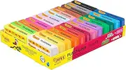 Jovi - Plastilina Pack, Reusable and Non-Drying Modeling Clay, Set of 24 1.75 oz Bars, Vegetable-Based, 24 Colors Assortment, Gluten-Free, Non-Toxic, for Home and School Use (Amazon Exclusive)