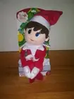 The Elf On Shelf Plushee Pal Girl Blue Eye Brown Hair New