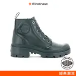 PALLADIUM PALLABASE 經典限量皮革拉鍊厚底靴 黑色 女款 96905-001【FINDNEW】