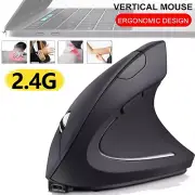 Ergonomic Mice USB Receiver Vertical Wireless Optical Mouse PC Laptop Computer