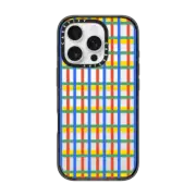 iPhone 16 Pro Impact Case VINTAGE CONTACT PAPER PLAID BY KATIE BENN
