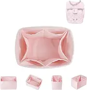 DGAZ Silk Purse Organizer Insert Fits Chanel Duma Bags,Silky Smooth Bag Organizer，Luxury Handbag & Tote Shaper(23S/24S large,Pink)