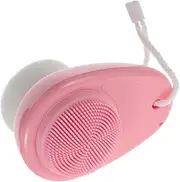 BAZEITFLOW Manual Facial Cleansing Brush Soft Silicone Bristles for Gentle Skin Care