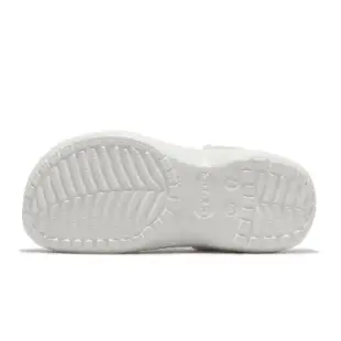 Crocs 洞洞鞋 Classic Platform Clog W 女鞋 白 厚底 涼拖鞋 206750100