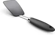 Silicone Turner, Non-Stick Hygienic Solid Heat-Resistant Flexible Silicone Spatula, Black