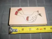 *NEW* HTF "HOLIDAY BIRD" CRAFT STAMP BY WHIPPER SNAPPER DESIGNS, 2007, CHRISTMAS