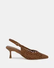 Shelly Shen Makeni/Tan Womens Heels 05