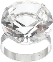 WHAMVOX Large Simulated Engagement Ring Prop for Wedding Party Decorations Fake Glass Ring Wedding Photo Prop