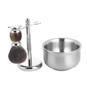 Cumberbatch Men Wet Shaving Kit Original Black Pure Badger Hair Brush Bowl Stand
