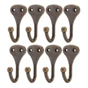 Curtain Tieback Hook Zinc Alloy Hangers Wall Holdbacks Holder 8pcs Bronze Tone