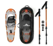 NEW ALPTREK 825 Snowshoe Kit Sawtooth Angular Frame Orange
