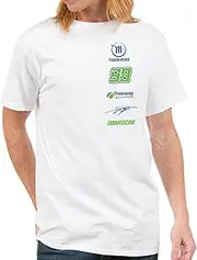 Junk Food Standard NASCAR-Driver Sponsors Stacked Logo-Unisex Adult Sports Fan T-Shirt for Men & Women