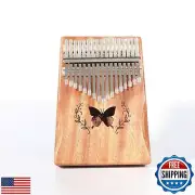 SLDHR Kalimba Thumb Piano Kalimba 17 Keys Study Instruction and Tune Hammer U