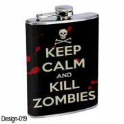 Keep Calm D19 8oz Stainless Steel Hip Flask